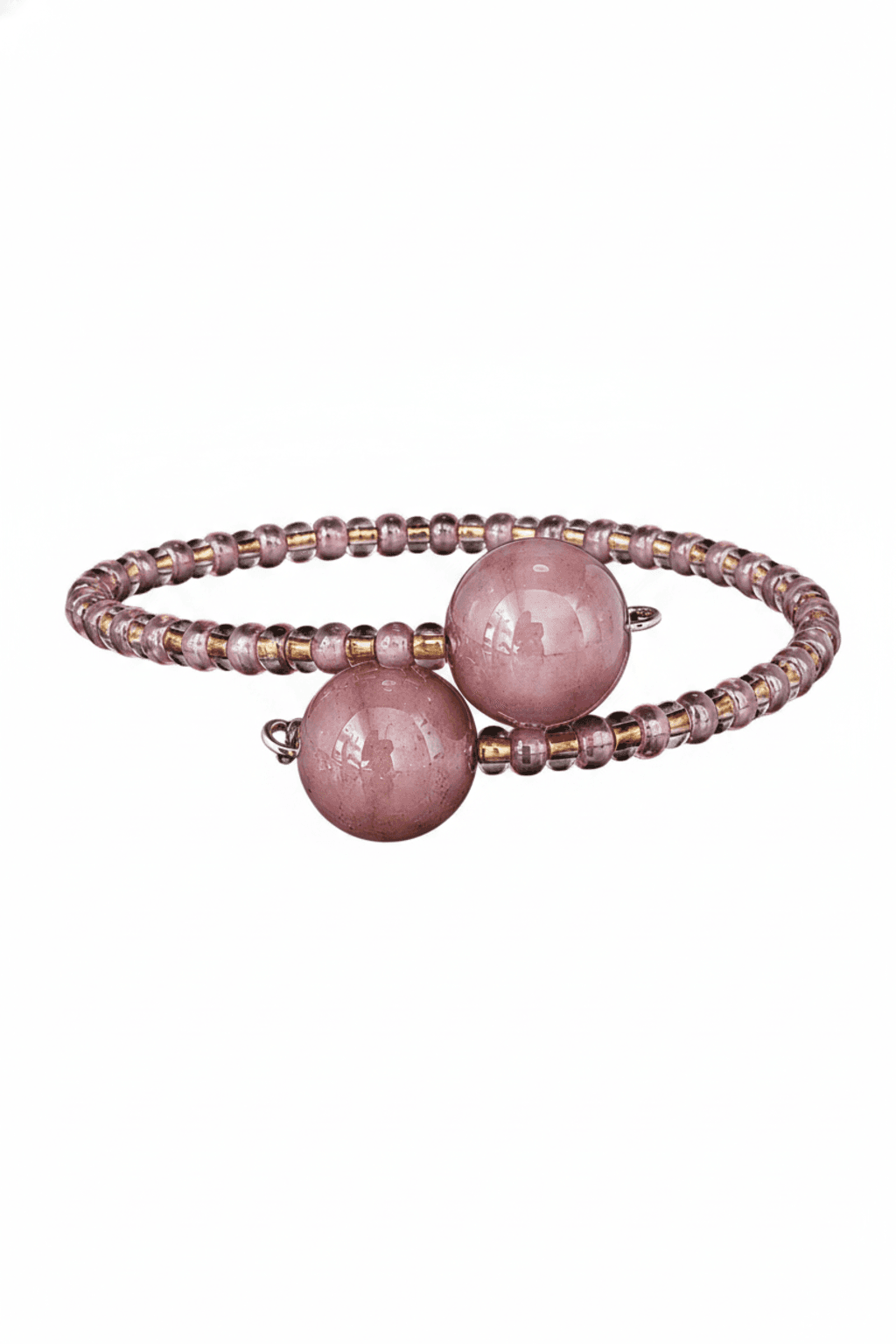 Bracciale Avvolto Quarzo Rosa